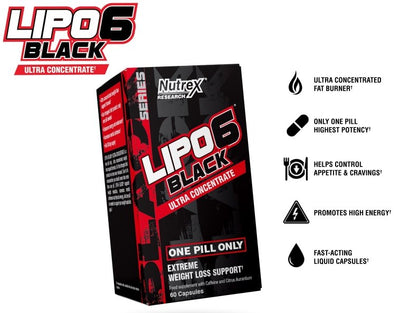 Nutrex Lipo-6 Black UC 60 caps - Iron Supplement