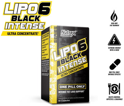 Nutrex Lipo-6 Black UC Intense 60Caps - Iron Supplement